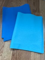 2x Filz Wollfilz 30x100cm (blau und ice)