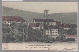 Delémont les collèges et l'église