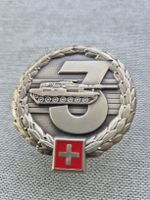 Militär Medallie Panzer mit Silberrahmen