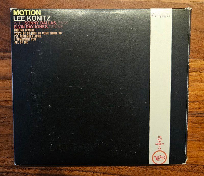 CD: CD Jazz: Lee Konitz "Motion Lee" (Doppel-CD) – Usato da Zürich venduto da phillyboy2007 1