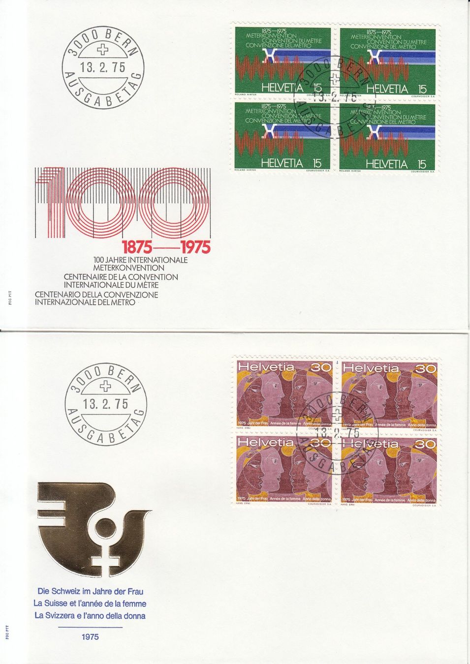 Tutti i francobolli: SBK 561 - 564 im 4er-Block FDC – Usato da Bürglen TG venduto da StampGraf 1