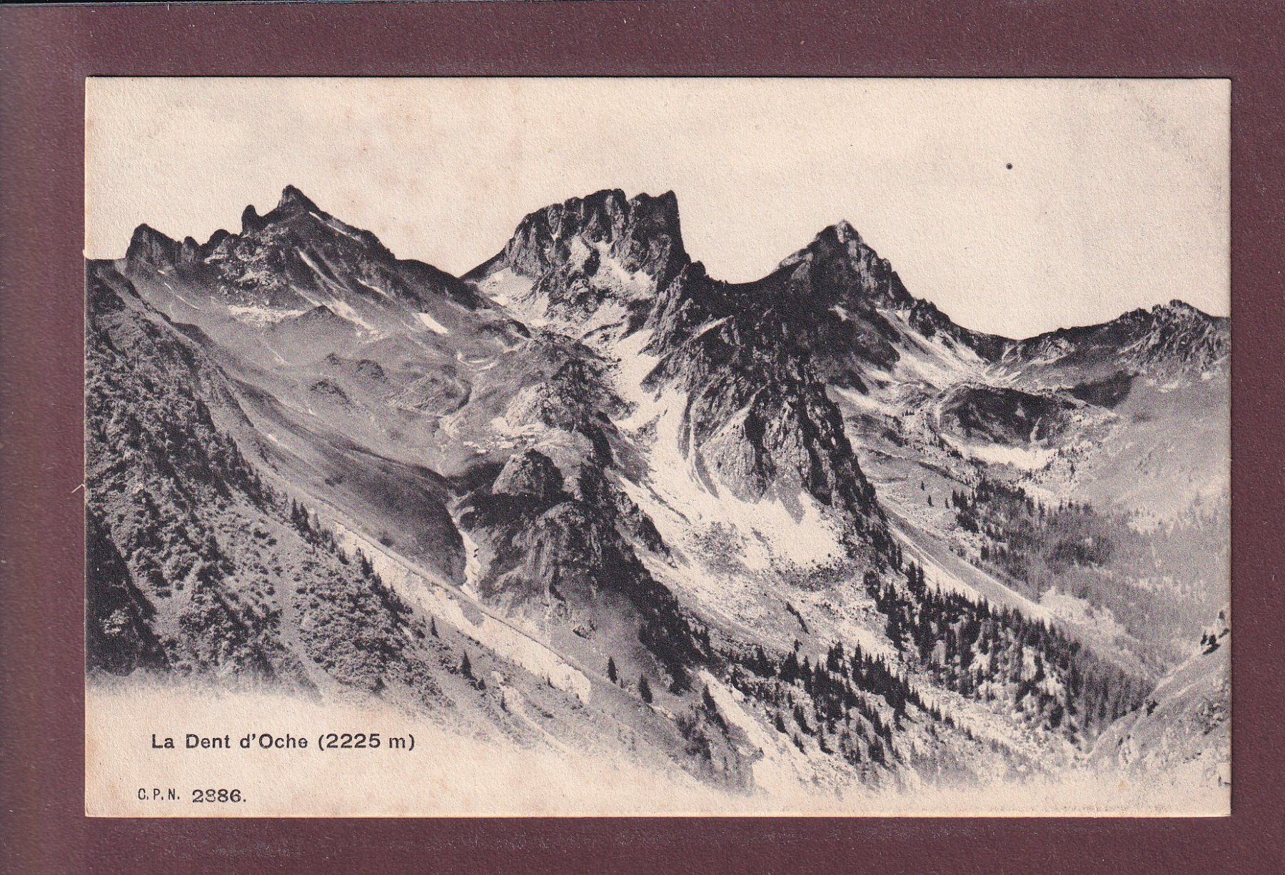 Ansichtskarten: DENT D'OCHE - CPN – Gebraucht aus Pully von nicecards