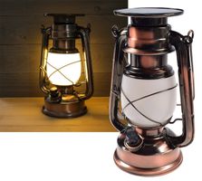 LED Camping Laterne SOLAR ØxH 12x23,5cm, warmweiss dimmbar