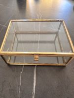 Glas-Schmuckbox mit Messingrahmen – Vintage Stil 53
