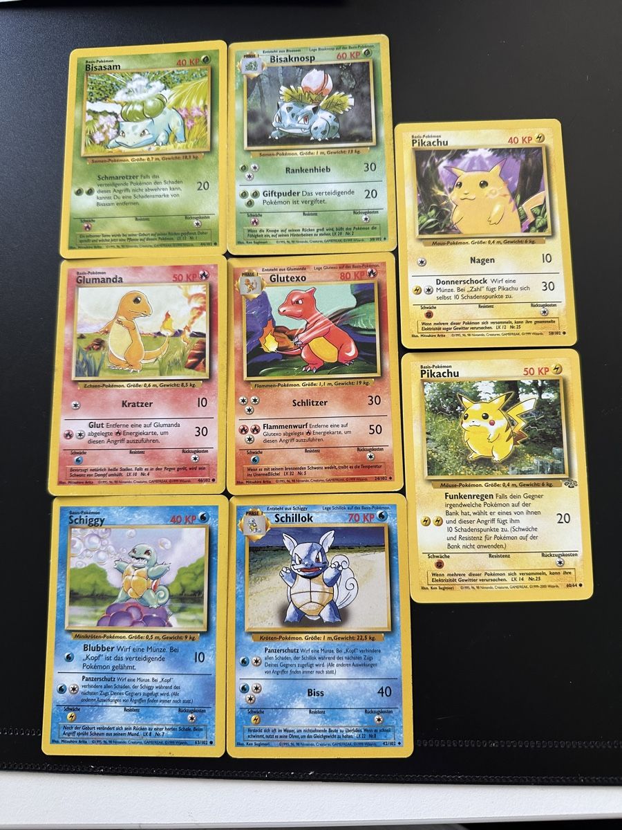 Cartoline: 8 Pokemon Karten Base Set  – Usato da St. Gallenkappel venduto da mik_7tw2 1