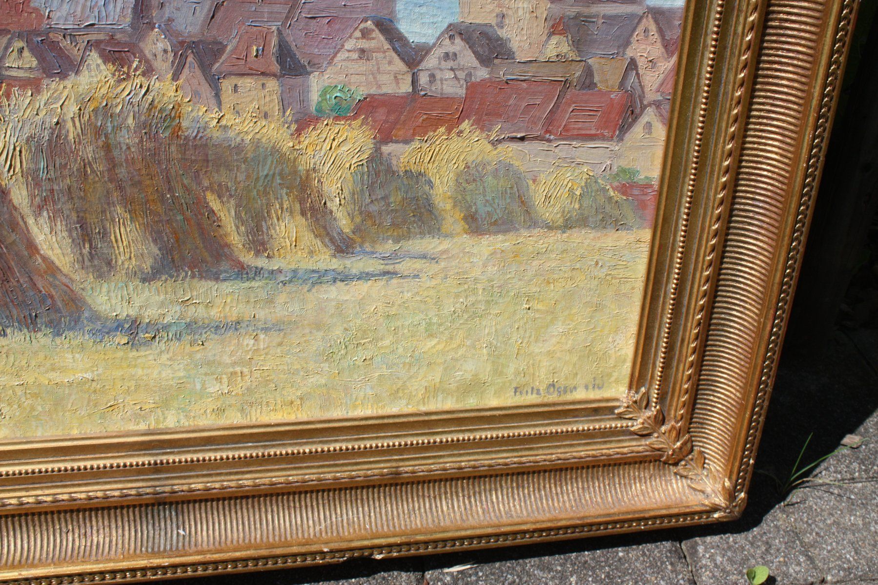 Dipinti: Landschaft Fritz Osswald – Usato da Altstätten SG venduto da sulim 1