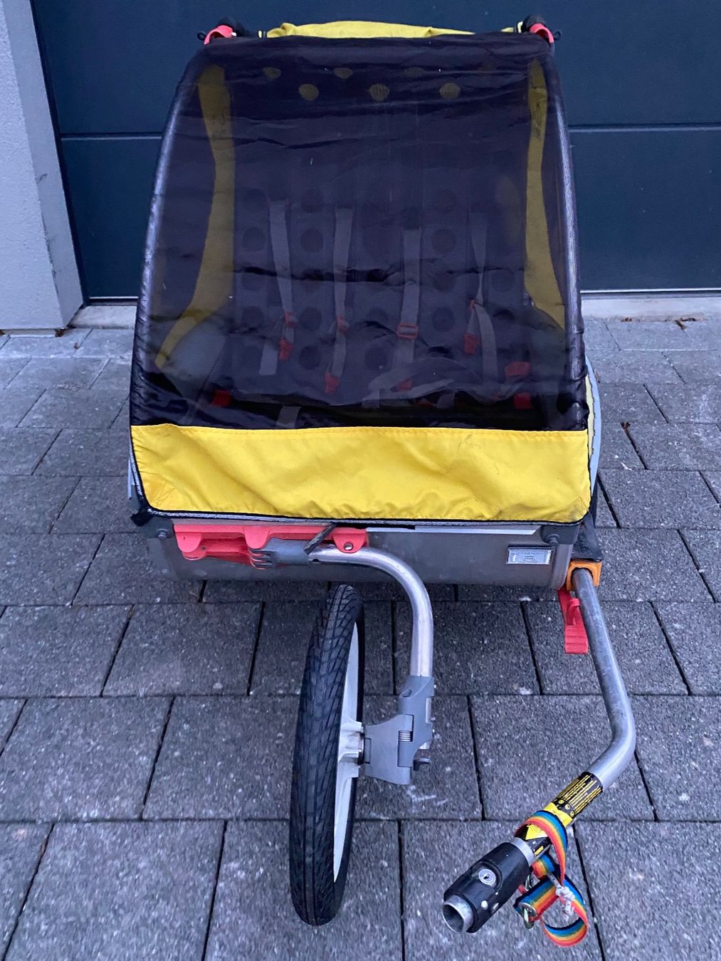 Anhänger: robuster Velo-Kinder-Anhänger/Jogger Weber Ritchie 2 – Gebraucht aus Kreuzlingen von ihobdiglei 2