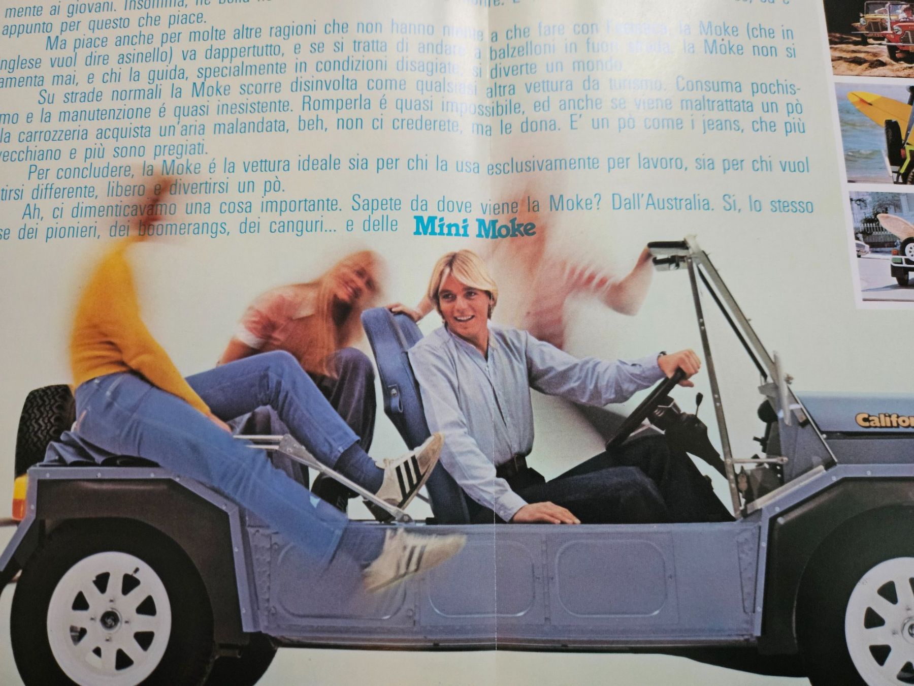 Mini Documenti: Mini Moke  Prospekt  ca 1980 xx – Usato da Flawil venduto da sr1_f6st 1
