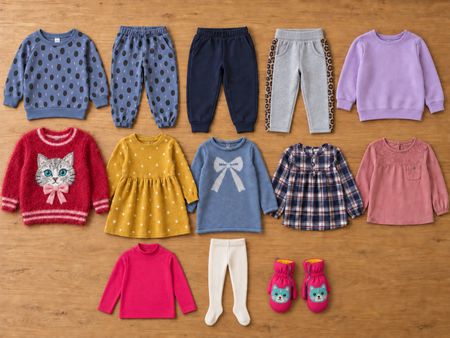 Mädchen-Kleiderpaket – 13 Teile, Gr. 104 (3–4 Jahre)