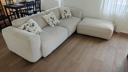 Hudson Sofa + Hudson Polsterhocker