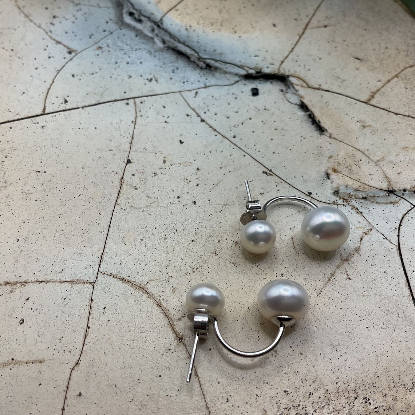 Orecchini pendenti & Orecchini a lobo: Perlen Ohrstecker mit Sterlingsilber – Nuovo (secondo la descrizione) da luzern venduto da Alpendorf1 3