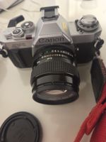 Canon AV-1 Spiegelreflexkamera mit Canon FD 50mm 1:1.4 Objek
