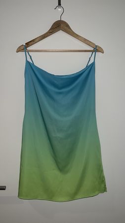 Bershka Kleid Ombré blau-gruen Grösse M guter Zustand