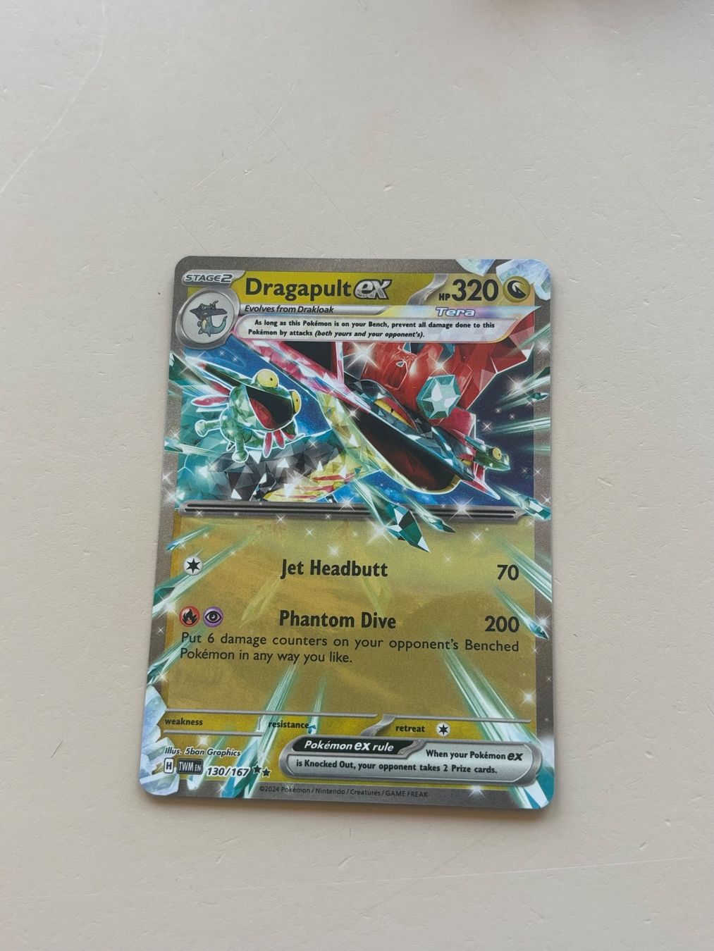 Pokémon Carte collezionabili: Dragapult Ex, TWM130, Near Mint – Nuovo (secondo la descrizione) da Bern venduto da Pokescherti