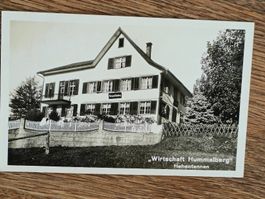 Photo Karte  Wirtschaft Hummelberg Hohentannen Gelaufen 1935