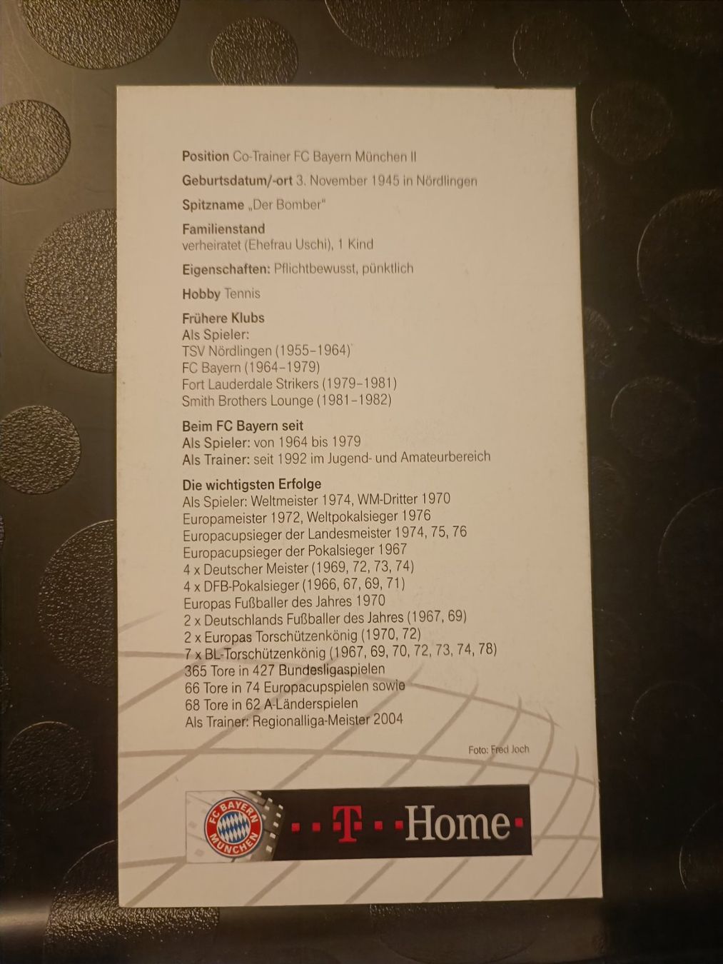 Autografi: Gerd Müller - Bayern München - handsigniert – Usato da Menziken venduto da Artographs 1