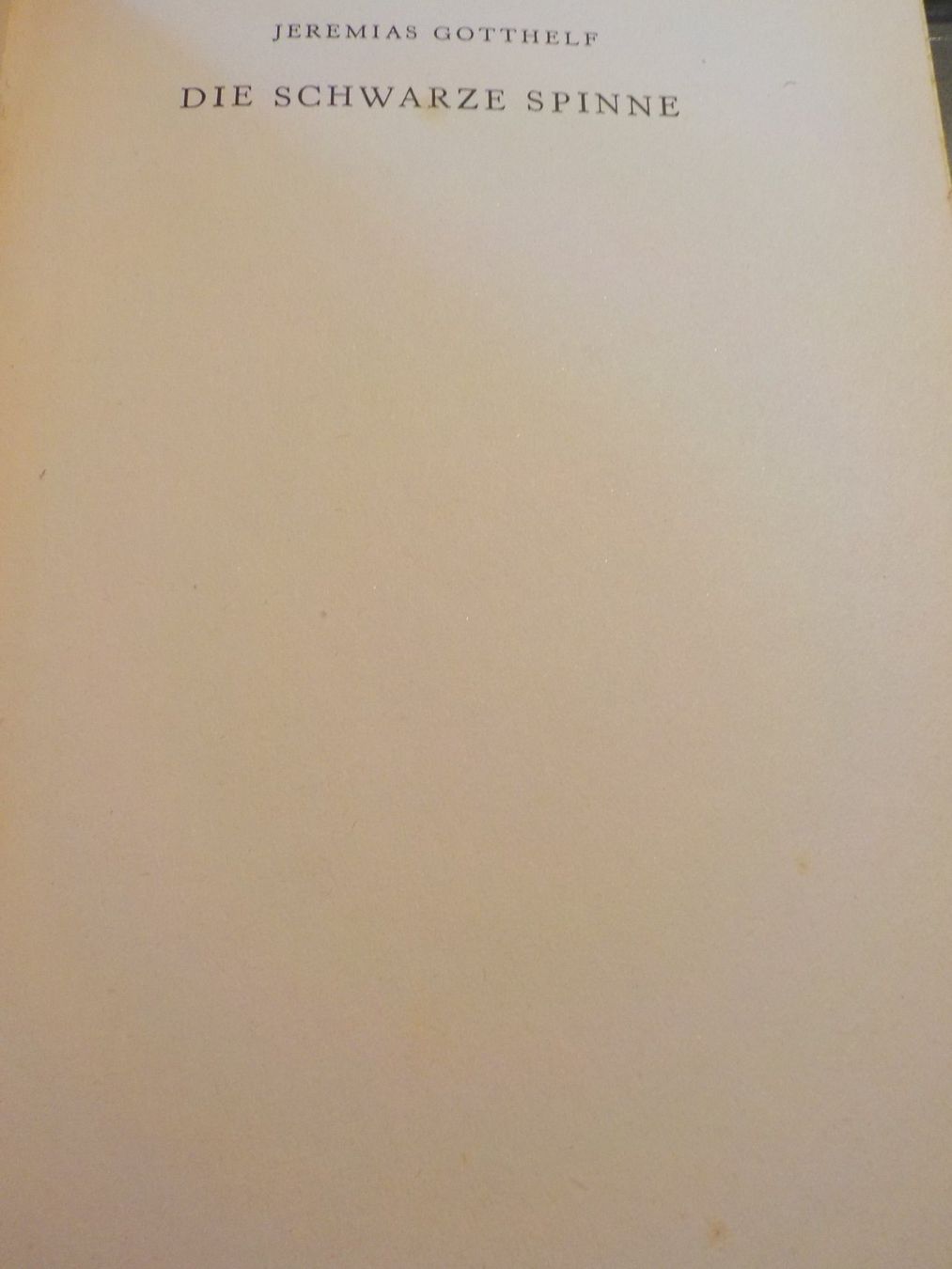 Libri: Die schwarze Spinne, Jeremias Gotthelf – Usato da Muri b. Bern venduto da Salobre 1