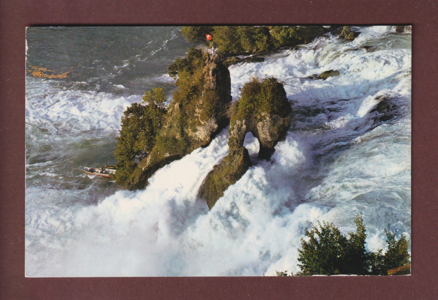 Cartoline postali: RHEINFALL - Flugaufnahme - 1967 – Usato da Pully venduto da nicecards