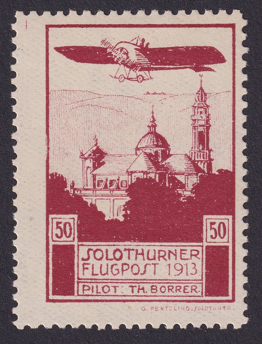 Tutti i francobolli: Flug-Vorläufer XI Solothurn postfrisch ** – Usato da Ebikon venduto da SilvioFreund