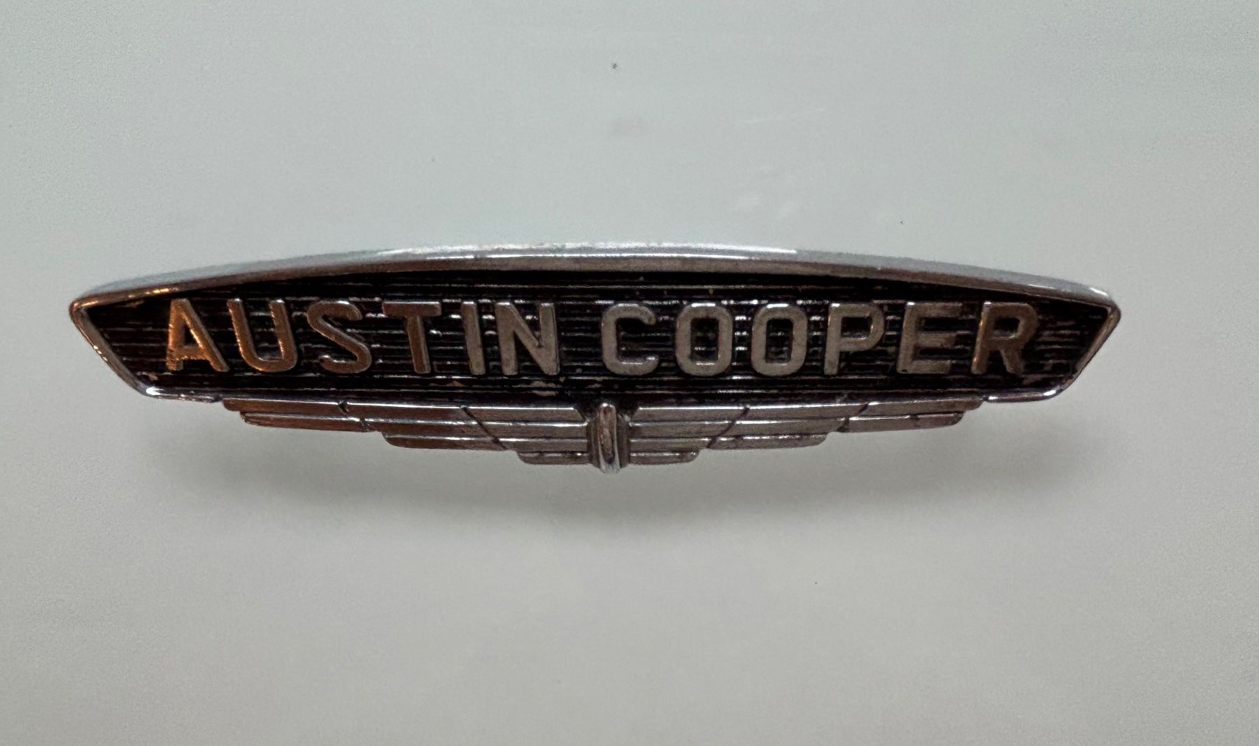 Cooper Insegne: Typenschild Austin Cooper 1966 – Usato da koppigen venduto da Aprilia02