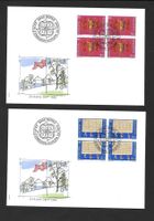 2 FDC 670 - 671 Serie Viererblöcke Europamarken ET 3.5.1982
