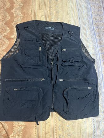 Outdoor Weste / Angelweste Schwarz – Gr. XXL (Multintaschen)