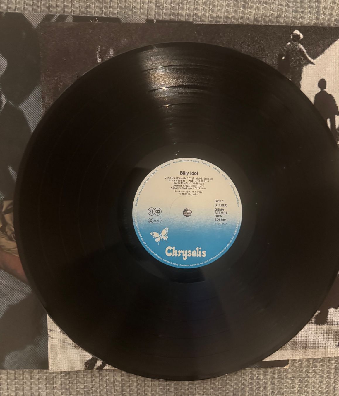 Vinyles: Billy Idol - Billy Idol - LP - 1985 – Défectueux à Rorbas par BlackstarRecords 2