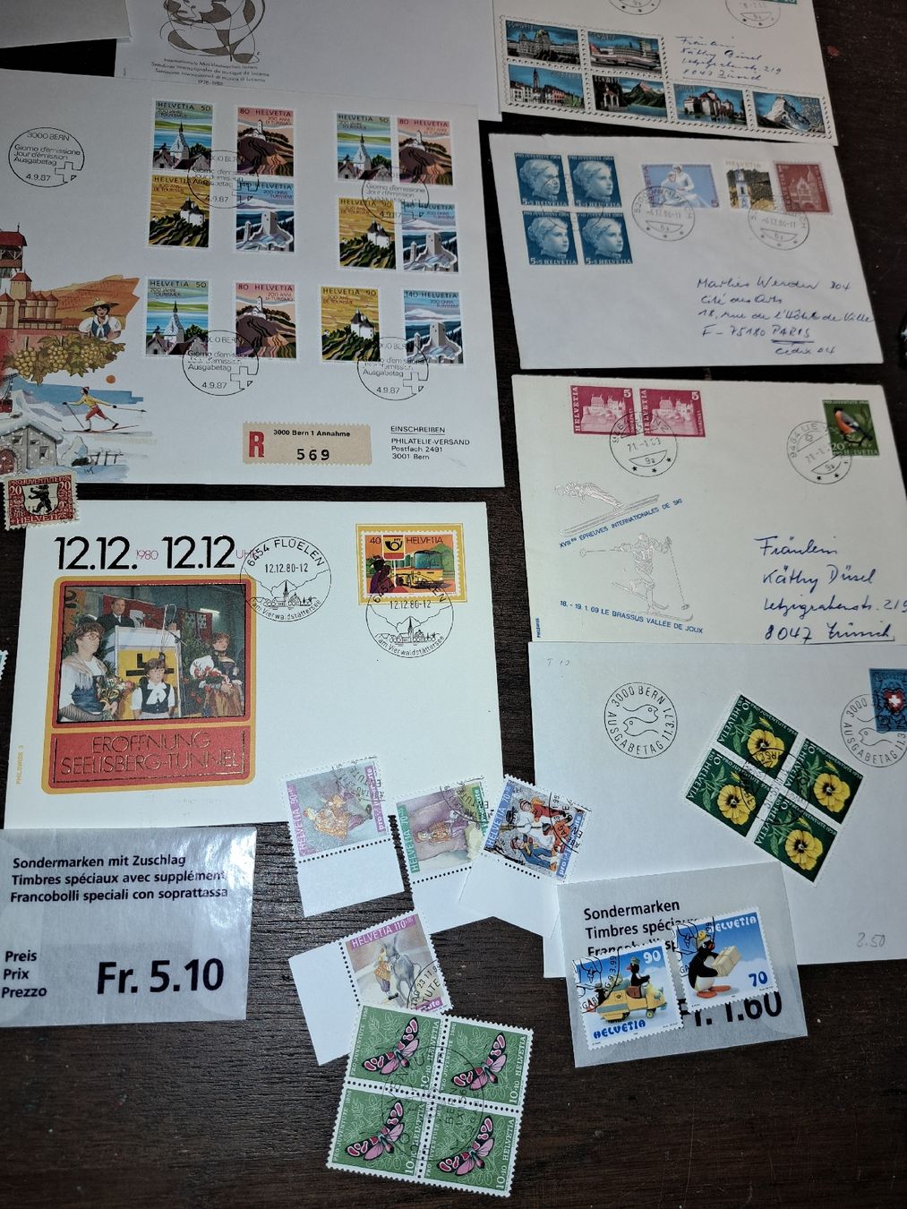 Tous les timbres: Briefmarken  Sammlung  – D'occasion à Kölliken par Upcycling-by-Mc-TAM 1