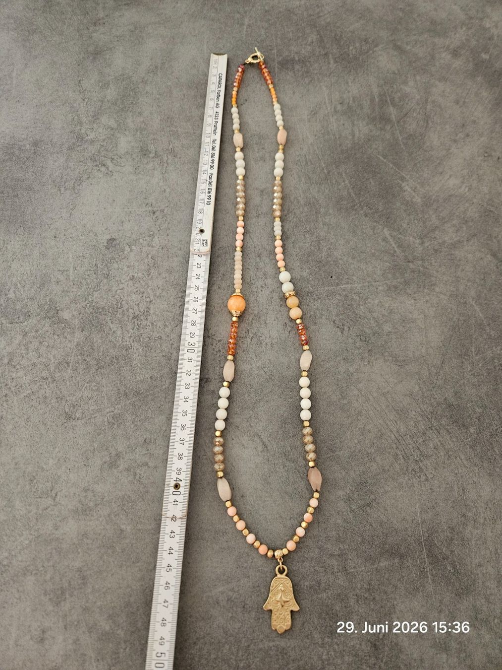 Catenine: Halskette mit Fatima Hand Anhänger – Usato da Bünzen venduto da Milly32 4