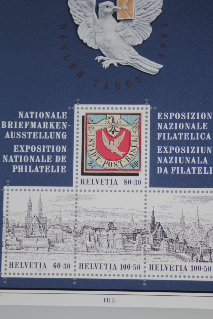Alle Briefmarken: Schweizer Blockausgabe BASEL 1995 Postfrisch #34 – Gebraucht aus Basel von IRMAundFRED 1