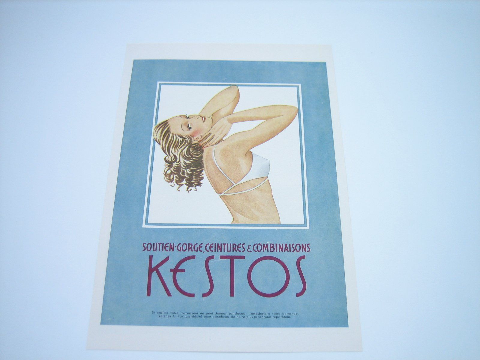 Foto & Immagini: Kestos Unterwäsche altes Werbeblatt – Usato da Zürich venduto da Tomi118 3