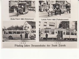 Zürich 50 Jahre Strassenbahn 1932