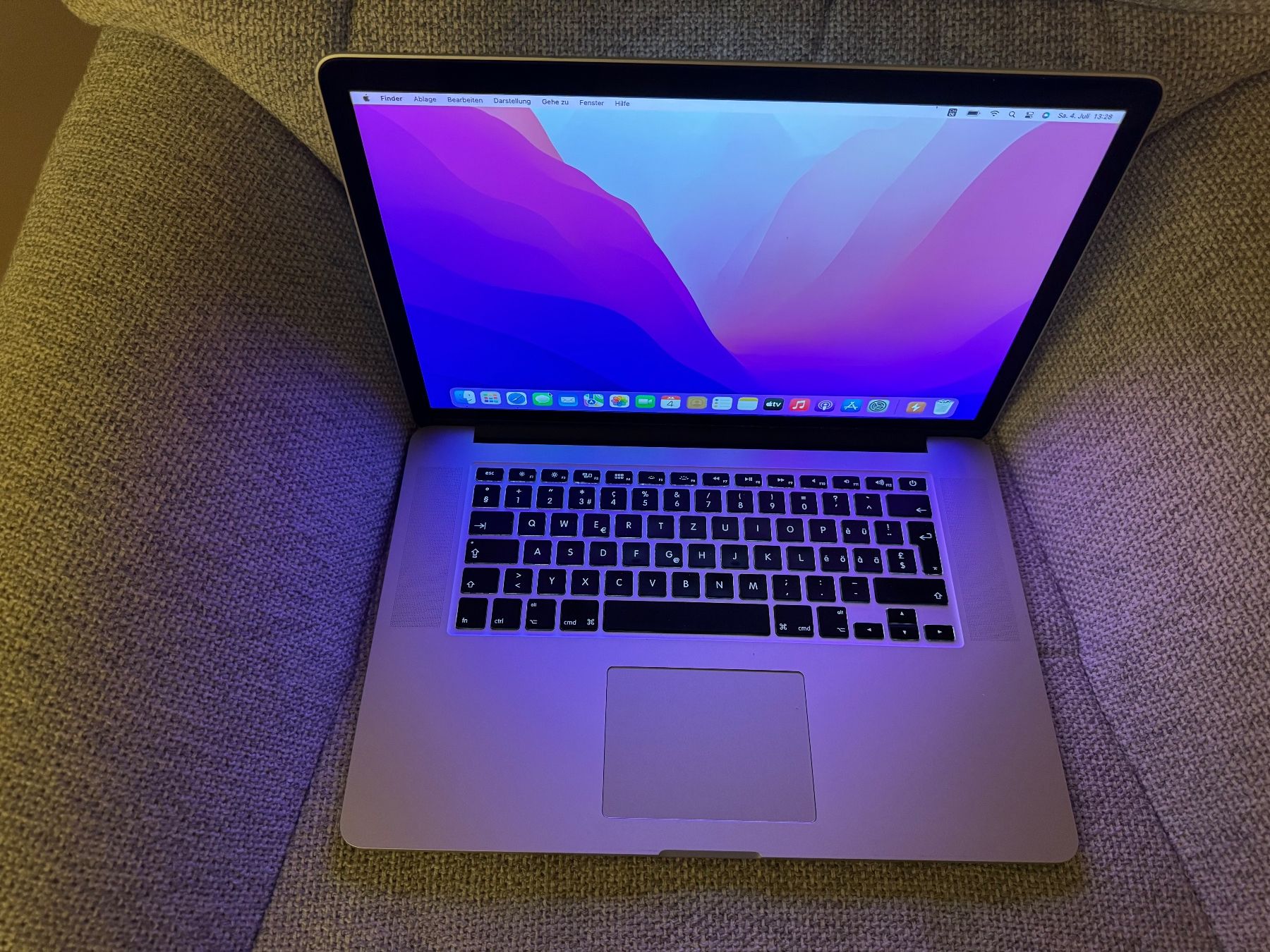 Apple Notebooks: MacBook Pro Retina 15 Zoll – Gebraucht aus Adliswil von Busys