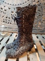 wunderschöne BRAKO Stiefel schwarz grauschwarz 38