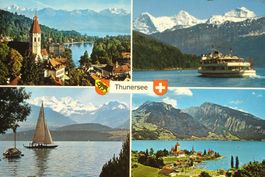 THUN Eiger Mönch SPIEZ Schiff Thunersee