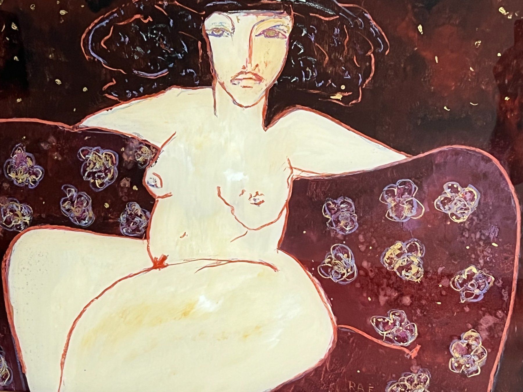 Dipinti: Gemälde Hinterglas-Malerein von Rita Andermatt (1946) – Usato da Vaduz venduto da Unikate-Markt 1