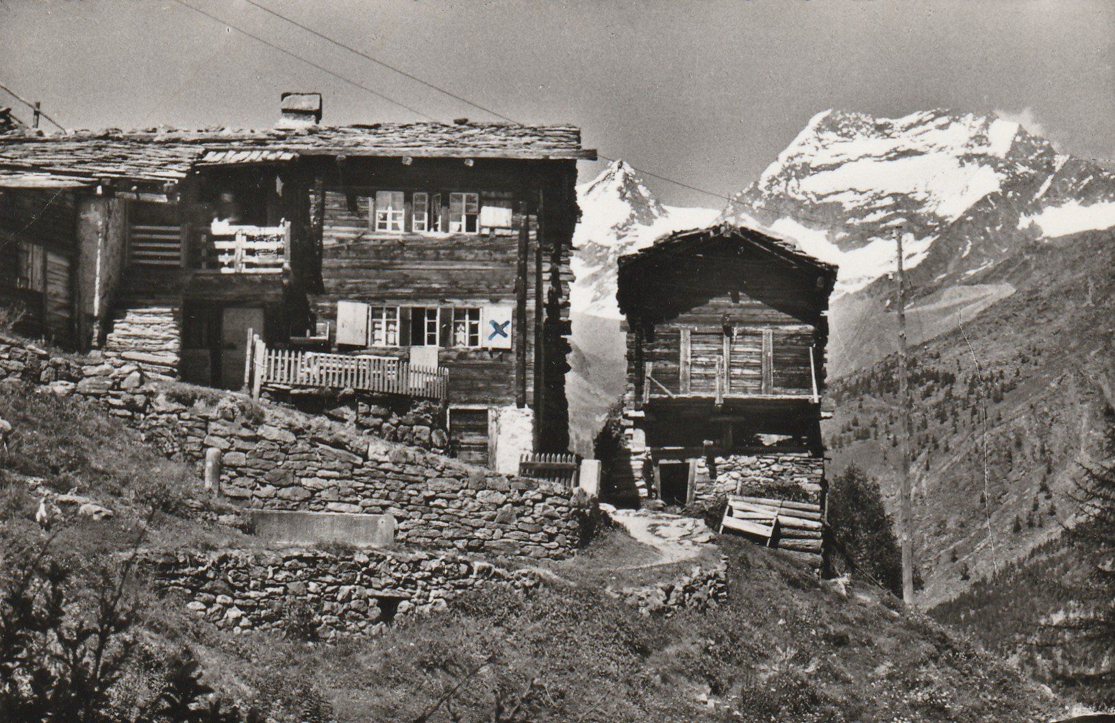 Cartoline postali: Saas Fee Walliser-Haus – Usato da Rorschacherberg venduto da fratovi2