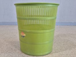 Vintage OWO 4589 Papierkorb Waste Basket grün