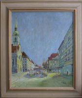 Berner Stadtszene Ölgemälde /Malkarton unl.signiert Pirot