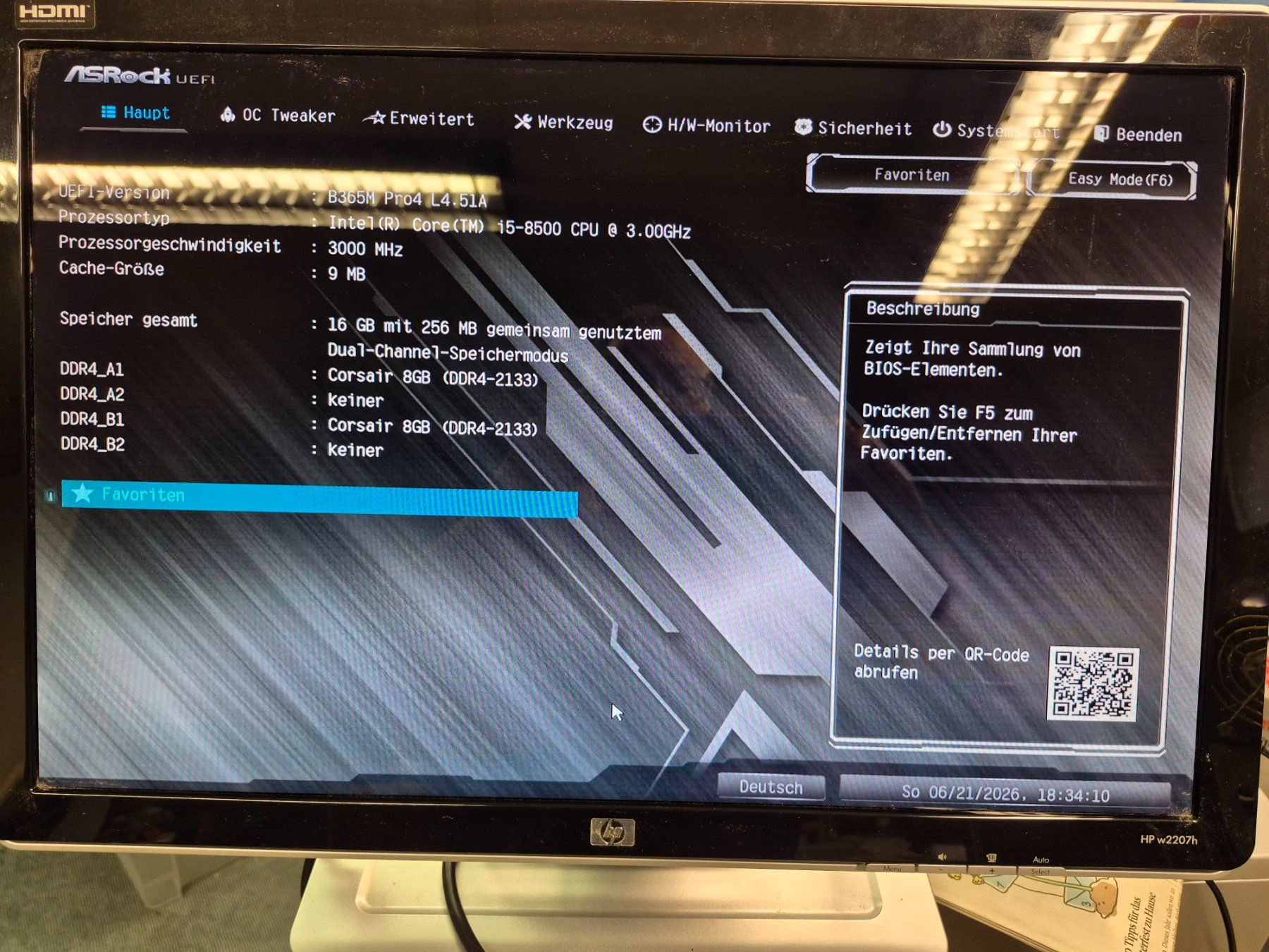 Asrock Mainboards: ASRock B365M PRO4 16 GB SSD inkl. Intel i5-8500 – Neu (gemäss Beschreibung) aus Berikon von It354 1