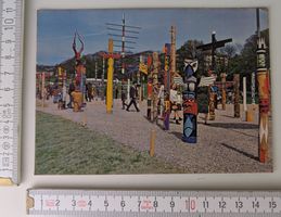 Lausanne, Wald der Totems, Ansichtskarte, Expo 1964