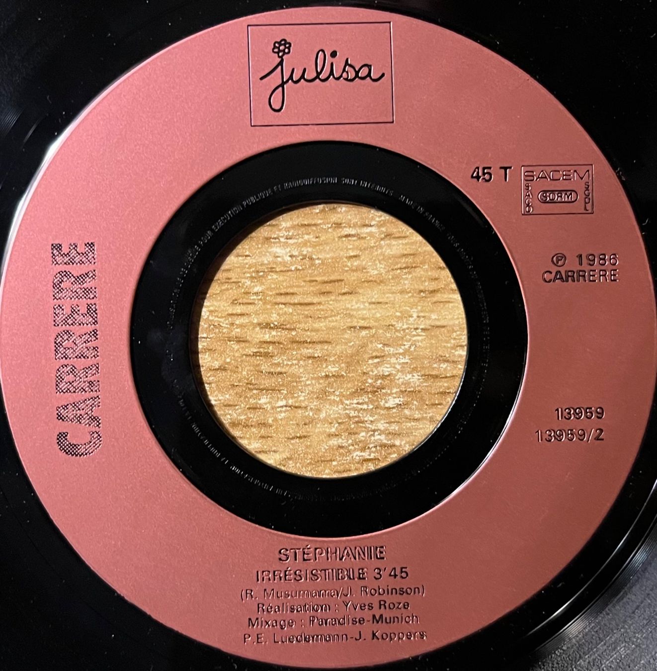 Dischi in vinile: STEPHANIE - OURAGAN – Usato da Bussigny venduto da vinyl-pas-cher 3