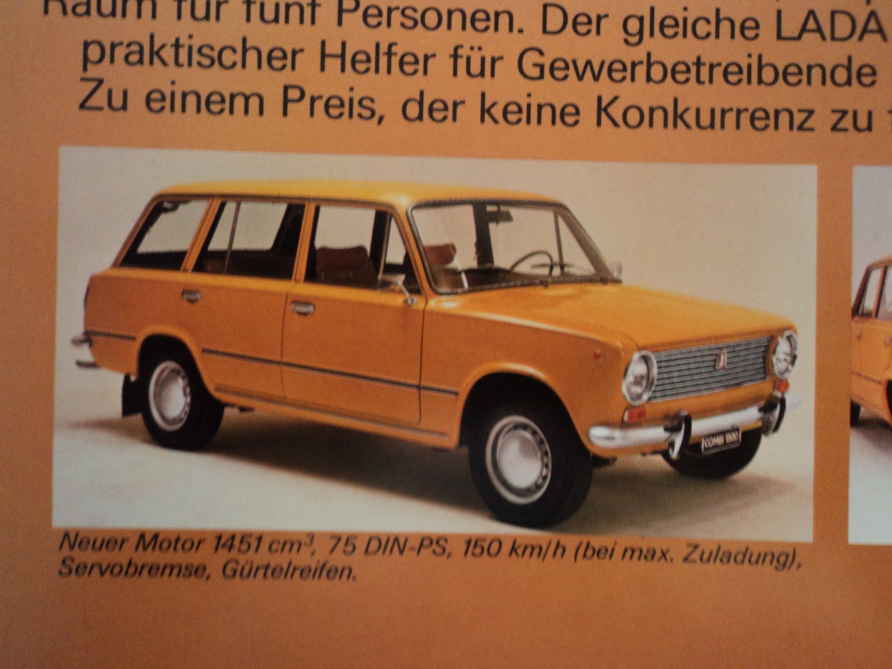 Lada Dokumente: Prospekt Lada 1300, 1600, Combi 1500 1979 – Gebraucht aus Schwarzenburg von modelCARama 6