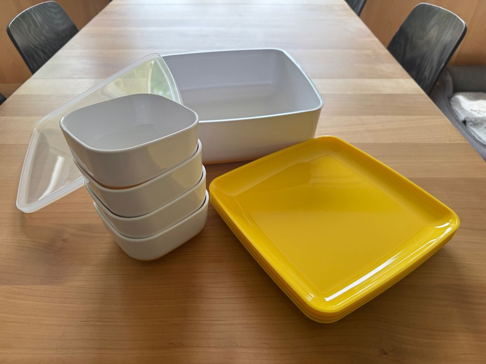 Geschirrsets: Sommerliches Picknick-Set: Schüssel, Teller, Schalen, Top! – Neu (gemäss Beschreibung) aus Zürich von ulr_j6hc