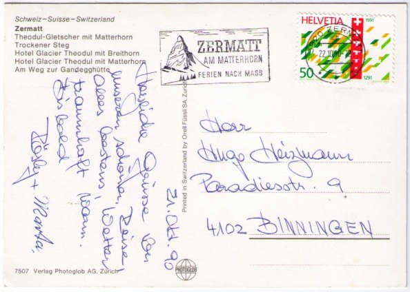 Cartes postales: Zermatt - 5 Bild AK – D'occasion à Binningen par Mountainrider 1