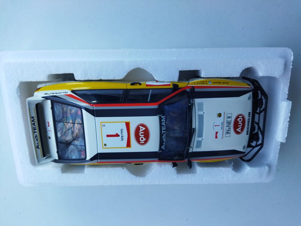 Autoart, a boxed 1:18 Scale Audi Quattro Safari Rallye 1884 "H. Mikkola