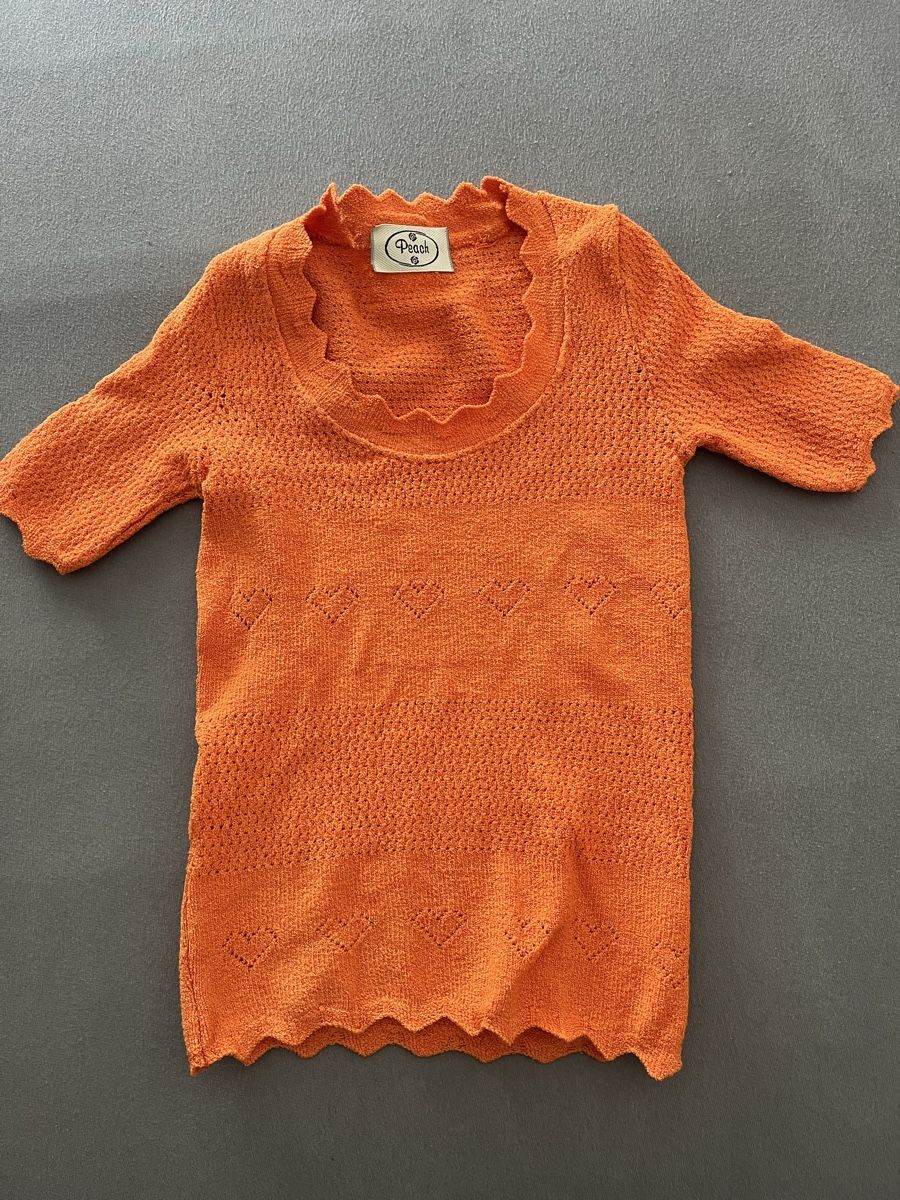 T-shirt: Orange Strick-Pulli, Top Zustand, Kurzarm, Gr. S – Nuovo (secondo la descrizione) da Zürich venduto da Sel_777