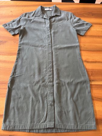 Lacoste Hemdkleid Olivgrün, Grösse 34 - Sommer Must-have!