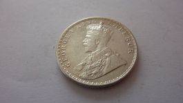 Silbermünze aus Indien : One Rupee 1919 , vorzüglich