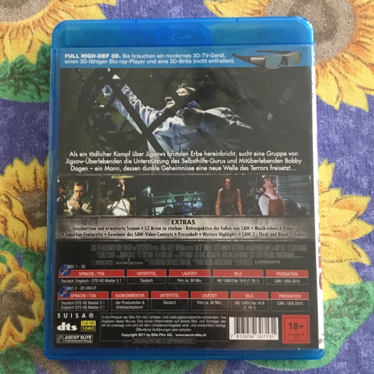 Tutti i DVDs: Saw VII Blu Ray 3D + 2D Uncut - 2 Disc – Nuovo (secondo la descrizione) da Blauen venduto da berlingo65 1